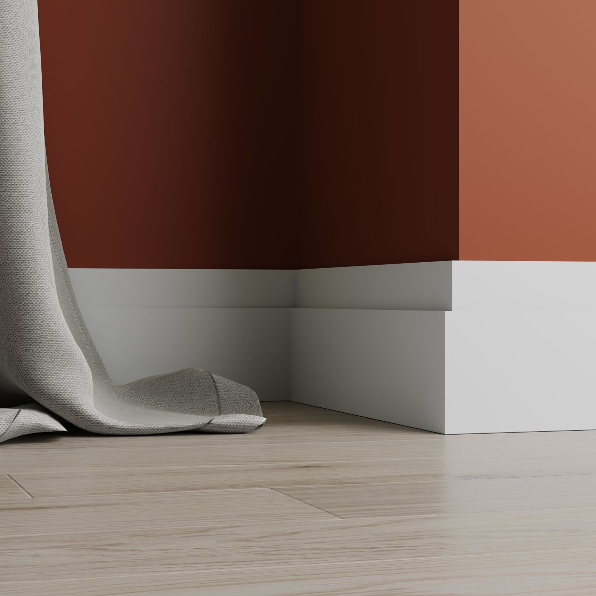 Плинтус под покраску Ultrawood Base 7512 i 2000х75х12 мм